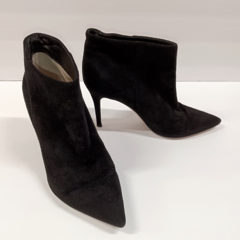 Gianvito Rossi Black Suede Ankle Boot 3" Heel IT 36/US 6